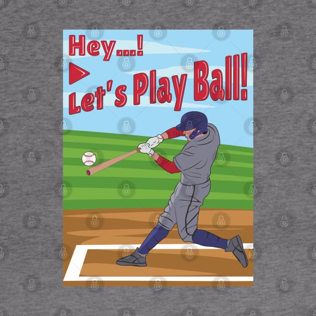 Baseball Gift For Kids | Let's Play Ball! Kido | Variety Colors Fit by VISUALUV